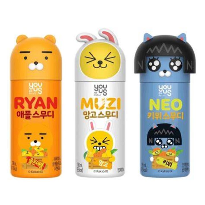 Buy GS Retail Youus Kakao Friends Assorted Flavour Smoothie 190ml x 3