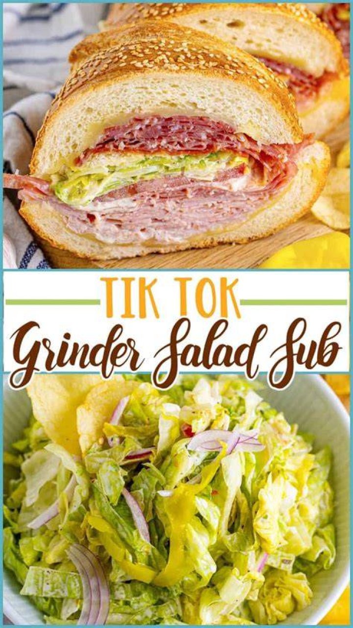 Grinder Salad Sandwich Tiktok Recipe Diaries